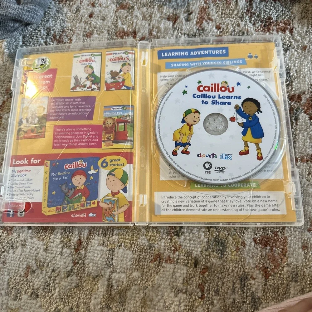 Caillou: Caillou Learns to Share (DVD) Pre-Owned PBS Kids
